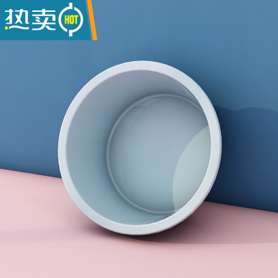 敬平水桶家用大号储水桶学生宿舍洗澡手提带盖塑料桶大容量加厚洗车桶 大号脸盆[浅蓝]