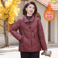 40-60岁中老年女短款棉衣外套女中年妈妈装加绒保暖棉服女冬季女