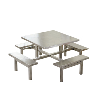 合祥源 连体餐桌椅组合 1000*1000*750mm QX-CZ25 单位:张