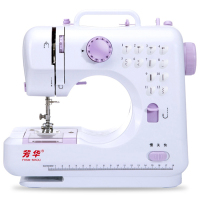 新款升级版12线迹家用电动小型迷你台式锁边吃厚缝纫机多功能