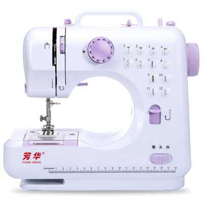 新款升级版12线迹家用电动小型迷你台式锁边吃厚缝纫机多功能