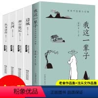 [正版]全5册 我这一辈子老舍沈从文自传湘行散记长河边城初中生阅读中国文学精选代表性小说25篇与围城湘行散记现当代文现