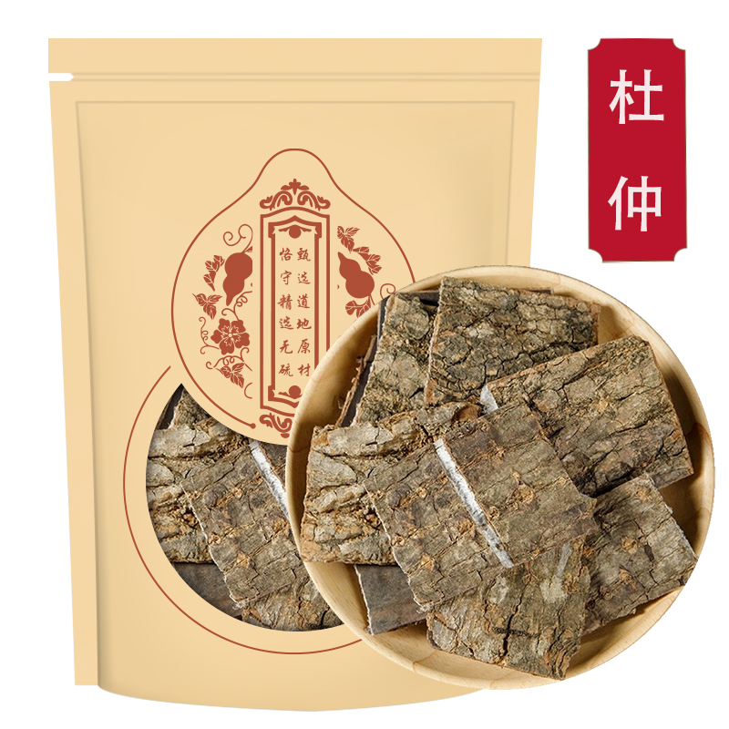 杜仲500g克生杜仲老树皮干片杜仲皮另售川断巴戟天