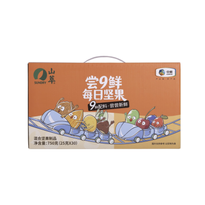 山萃山野风味坚果大礼包非油炸零添加健康休闲零食精选原味混合果仁