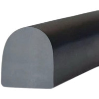 中锦科技 D型实心 密封胶条 25*25mm(宽*高)米