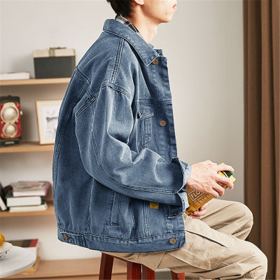 [3件8.5折135.9元,叠加优惠券]唐狮牛仔衣外套男小标细节牛仔外套牛仔外套男秋季外套男秋季牛仔外套