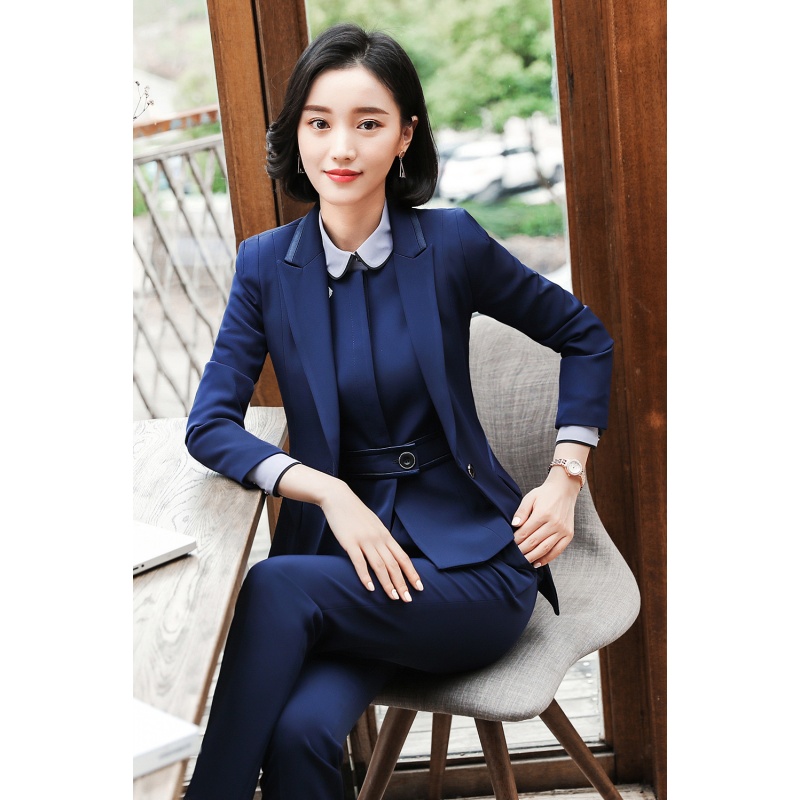 2018新款工装女套装职业装时尚西装女前台西装套裤美容院套裙ol商务面试经理正装酒楼工作服