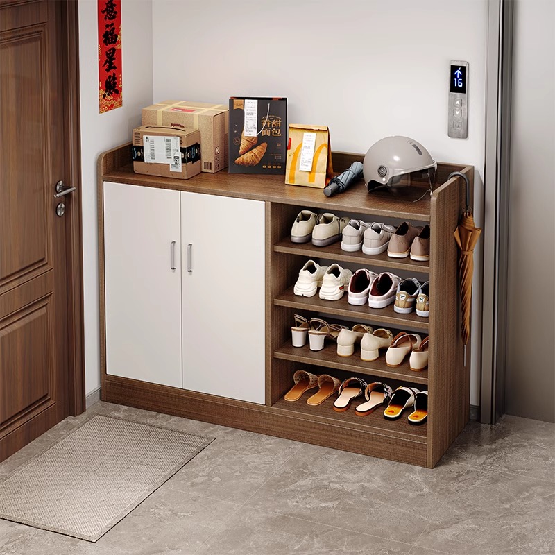 鞋柜家用门口外楼道走廊储物柜新款2024电梯口入户门简易鞋架