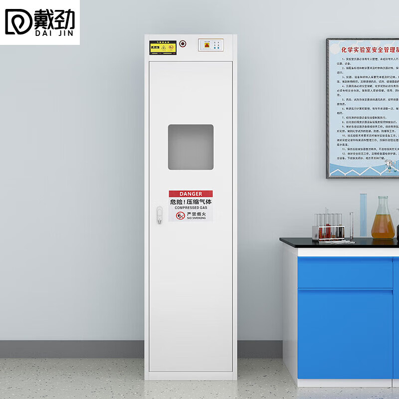 戴劲气瓶柜防爆柜易燃气体存储柜易爆气体存放柜安全柜 [气瓶柜] 单瓶二代