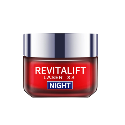 欧莱雅(L’OREAL)女士玻色因面霜复颜抗皱护肤光学嫩肤抚痕滋润晚霜50ml抚平细纹润肤保湿保税直发-