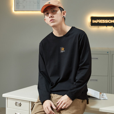 [1折价29.9元,叠加优惠券]打底衫男长袖简约休闲圆领长袖T恤男t恤男士长袖