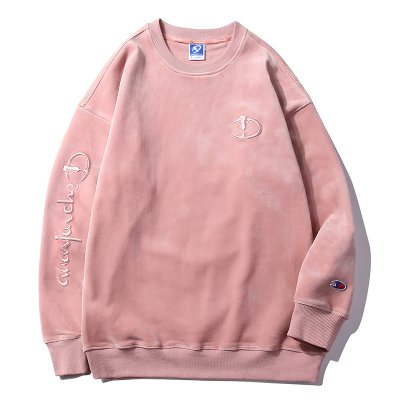 冠军车卫衣男士春秋装新款情侣装金丝绒圆领宽松长袖上衣女潮牌