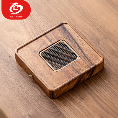 MULTIPOTENT茶盘胡桃木实木茶盘茶托炫乐干泡盘四方盘