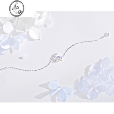 JiMi蝴蝶闺蜜手链女生银银轻奢小众设计一对古风2023新款生日礼物