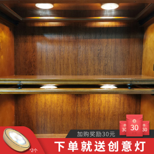 森美人实木书柜带玻璃美式推拉书橱组合一体落地置物架客厅储物矮柜墙