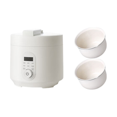 OLAYKS立时电压力锅3L双釉胆旋钮款陶白YBW3001B