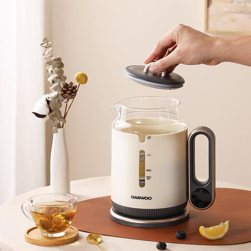 大宇(DAEWOO)电热水壶家用1.5L容量可视温度多段控温烧水壶 DYSH-80Q15
