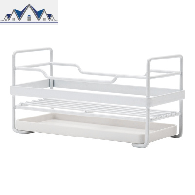 家用厨房洗碗布海绵收纳沥水架水池台面抹布架水置物架子 三维工匠