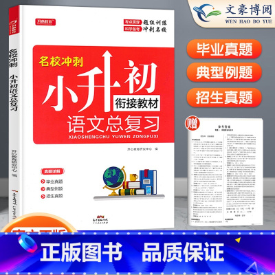 总复习 语文 小学升初中 [正版]小升初真题卷模拟试卷人教版语文数学英语小升初系统总复习必刷题六年级下册试卷同步训练全套