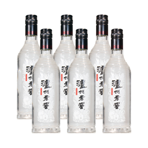 泸州老窖 黑盖 二曲 42度500ml*6瓶 浓香型白酒 光瓶纯粮酒