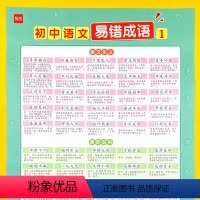 初中语文[易错套装](6张) [正版]初中语文易错成语挂图常考易错成语汇总高频考点学习记忆重难点音频跟读七八九年级通用墙