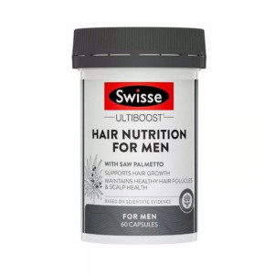 Swisse斯维诗男士头发营养胶囊60粒/瓶装 澳洲原装进口 复合维生素矿物质生物素锌 男士营养保健 膳食营养补充剂