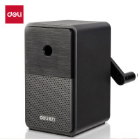 得力(deli) 71160 削笔机 5档笔尖粗细可调节卷笔刀 黑