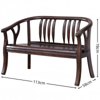 依韵珂实木沙发双人位张