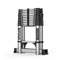 亿德宝铝合金竹节伸缩人字梯3.8+3.8M B-1ZJ架