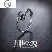 JiMi925银银戒指女小众设计2023新款轻奢韩ins高级感时尚个性