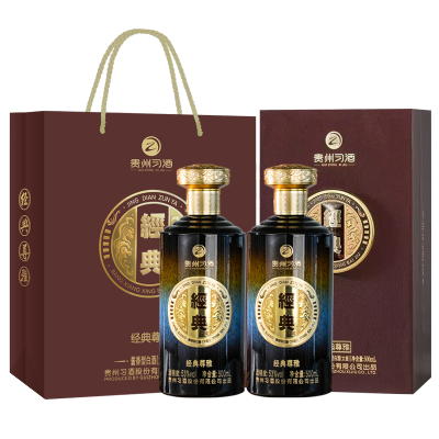 习酒经典尊雅 酱香型白酒 送礼礼盒 送礼 53度 500mL 2瓶 贵州习酒