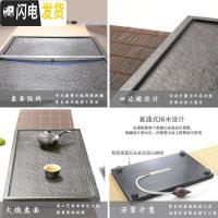 三维工匠黑金石茶台乌金石茶盘小号大号石材茶具整套家用简约功夫排水茶海 80cm*30cm*3cm