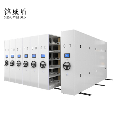 铭威盾密集架档案室密集柜移动手摇式电动智能钢制档案架财务凭证文件柜 每立方