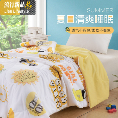 空调被夏凉被薄款夏季儿童被子单人双人薄被子春秋被芯可机洗夏被 三维工匠