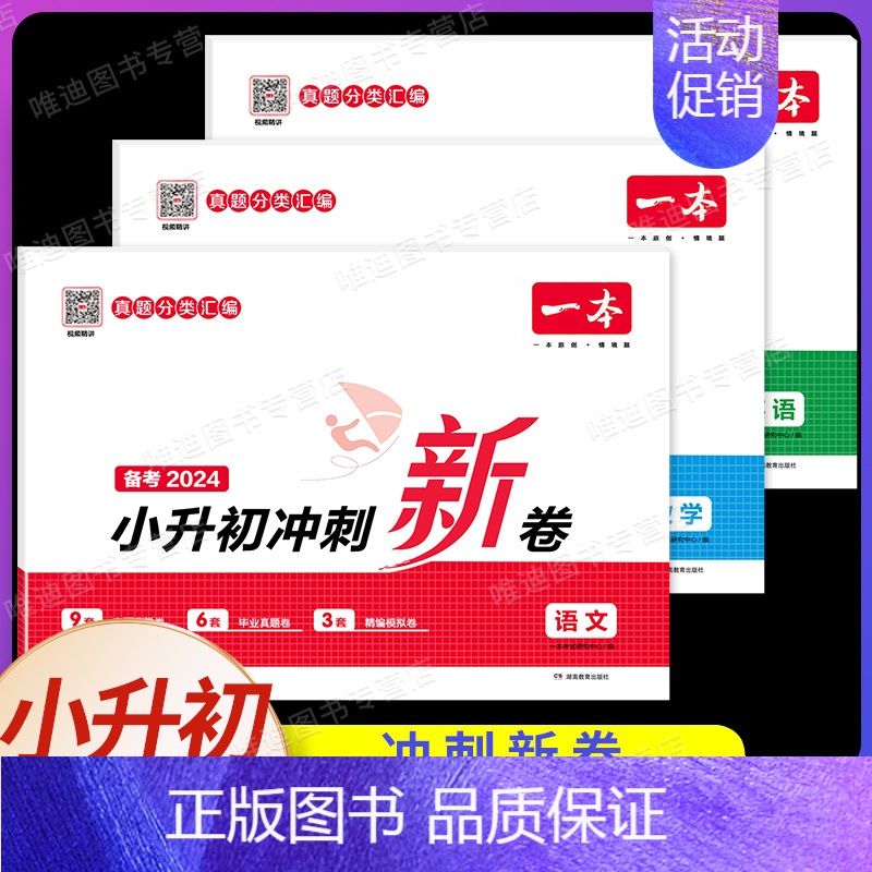 [语数英❤️3本]小升初冲刺新卷 小学升初中 [正版]2024新版 小升初名校冲刺新卷语文数学英语 真题冲刺新篇 专题冲