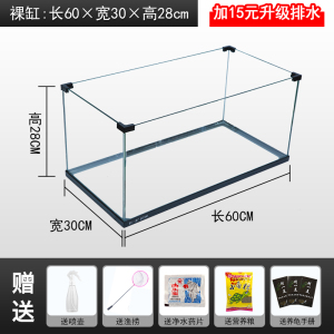 乌龟缸带晒台半水龟别墅大型特大水陆缸家用养巴西缘龟专用缸
