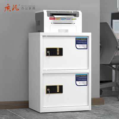 质凡 保密柜二门指纹密码锁款 /ZF-BMG070/800*420*550mm(厚度0.7mm)