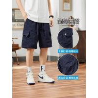 夏季新款美式短裤男潮牌薄款设计感小众宽松大码运动裤