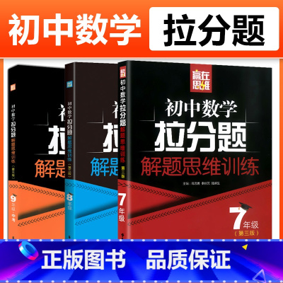 [全3册]数学解题思维训练 7-9年级 初中通用 [正版]赢在思维初中数学拉分题解题思维训练七年级八年级九年级789年级
