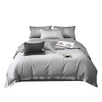 天山柔 220*240cm 100支绣花加尔 四件套 (计价单位:套) 灰色