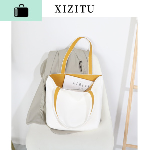 托特包女大容量百搭软皮双面小众设计洋气单肩大包包2020年新款潮NEW LAKE女士单肩包