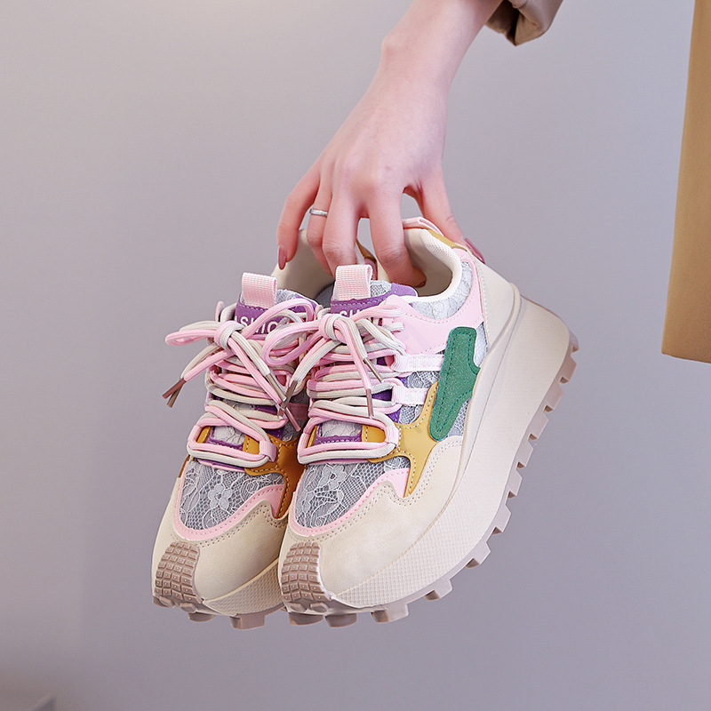 ins韩版镂空老爹鞋女2026夏季新款透气轻便学生休闲运动鞋Y