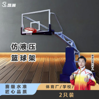 晟渊 成人室外篮球架户外标准篮球框仿液压篮球架一副 YJD01