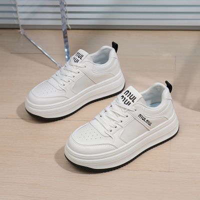 2025春季小白鞋新款韩版ins女学生增高厚底运动板鞋休闲鞋女