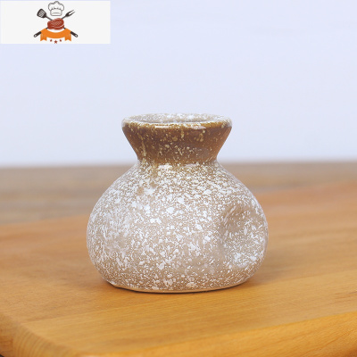 简约釉下彩陶瓷牙签筒家庭餐厅火锅干冰小瓶子收纳盒饭店日式盅 敬平 祥瑞布袋牙签筒