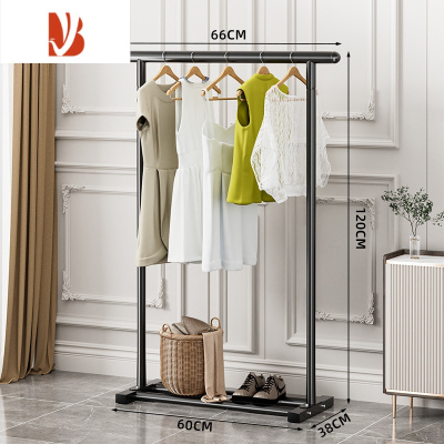 三维工匠晾衣架落地杆家用卧室凉衣架室内简易可移动小衣架阳台晒衣服架子