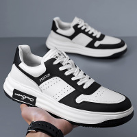 真皮时尚休闲鞋潮鞋男新款头层牛皮小白鞋男鞋单鞋百搭透气板鞋