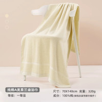 洁玉 莫兰迪纯棉浴巾70*140cm 320g 1条装 J0009B 棕色