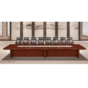 大央会议桌H-91970 7000W*2000D*760H办公家具会议桌长方形大型长桌简约现代会议室洽谈桌