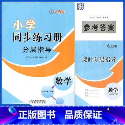 数学同步练习册分层指导 六年级下 [正版]23年六年级下册数学小学同步练习册分层指导配人教版六年级下册数学同步练习册分层